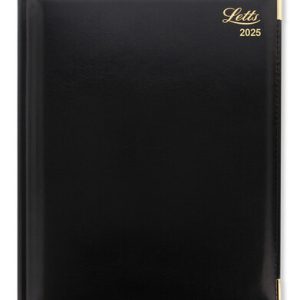 Lexicon Quarto Week to View Diary with Appointments 2025 (Black)