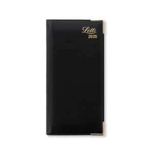 Lexicon Slim Week to View Diary with Appointments 2025 (Black)