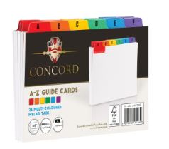 Concord Guide Card 5×3 A-Z