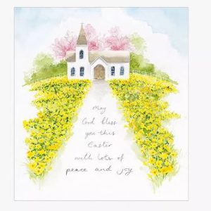 Church with Daffodils – Pack of 5 Easter Cards