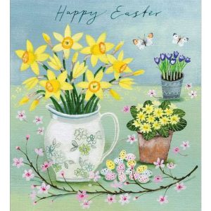 Vase of Daffodils – Pack of 5 Easter Cards