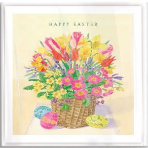 Wicker Vase – Pack of 5 Easter Cards