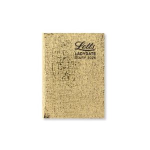 Ladydate Mini Pocket Week to View Diary 2026 (Gold)