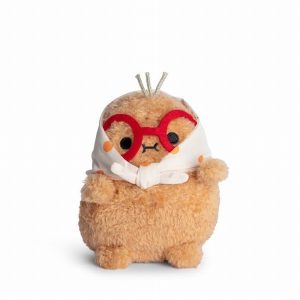 Orange Grandma Ricespud Mini Sitting Plush Toy