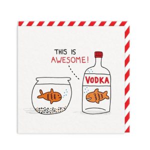 Vodka Goldfish Card