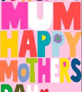 Mother’s Day – Colourful Text