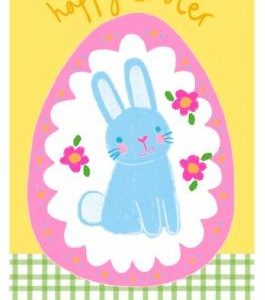 Happy Easter Bunny Rabbit In Egg