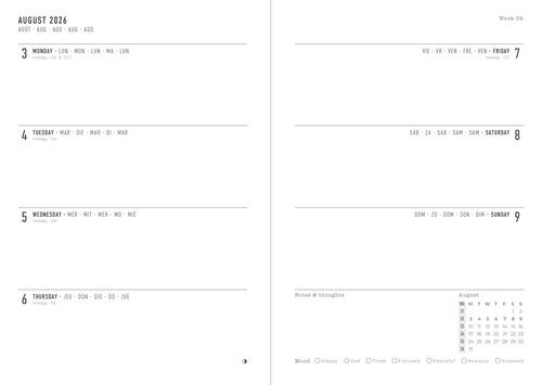 Conscious A5 Week to View Diary 2026-2027 - Image 2