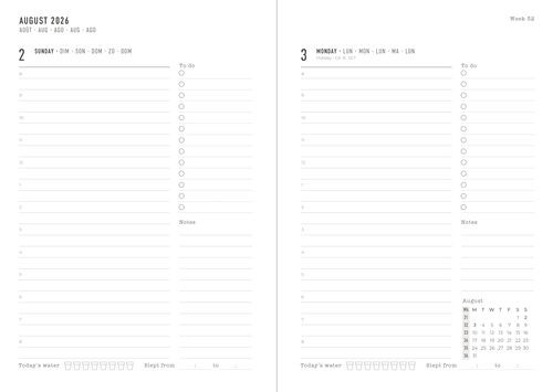 Conscious A5 Day to a Page Diary with Appointments 2026-2027 - Image 2
