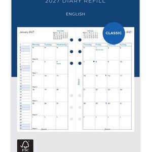Month On Two Pages Refill 2027