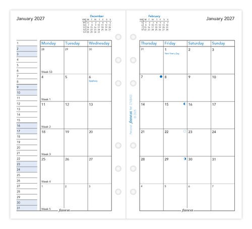 Month On Two Pages Refill 2027 - Image 2