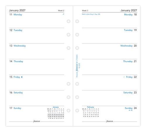 Week On One Page Refill 2027 - Image 2