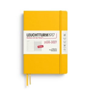 Academic 18 Month Weekly Planner & Notebook – A5, Hardback