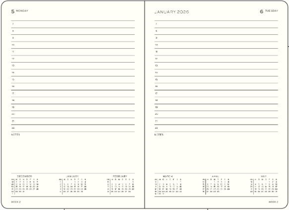 Daily Planner - A6, Hardback - Image 2