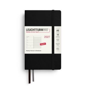 Weekly Planner & Notebook – A6, Hardback
