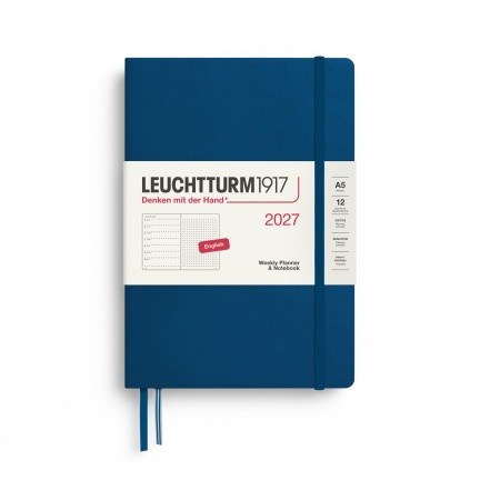 Weekly Planner & Notebook - A5, Hardback, Dotted