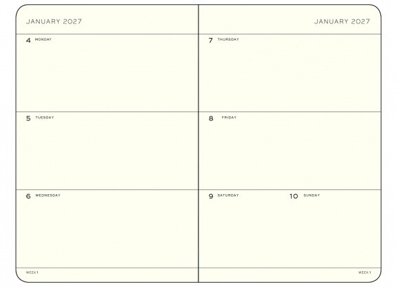 Weekly Planner - B6+, Hardback - Image 2