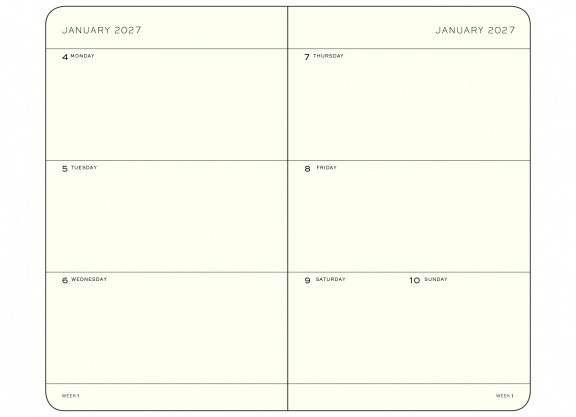 Weekly Planner - A7, Hardback - Image 2