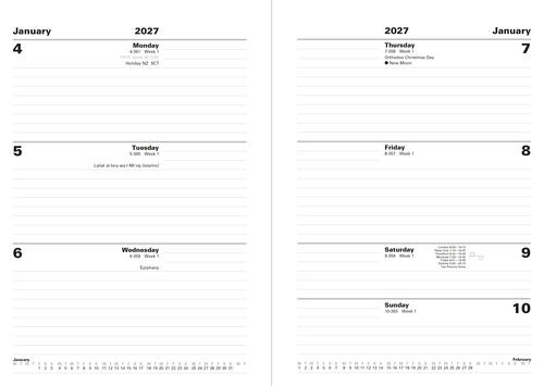 Connoisseur A5 Week to View Diary 2027 - Image 2