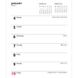 Business Weekly Tablet Wall Calendar 2027
