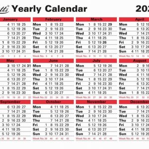 Business Calendar Yearly 2027