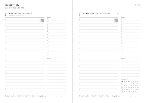 Conscious A5 Day to a Page With Appointments 2027 - Image 2