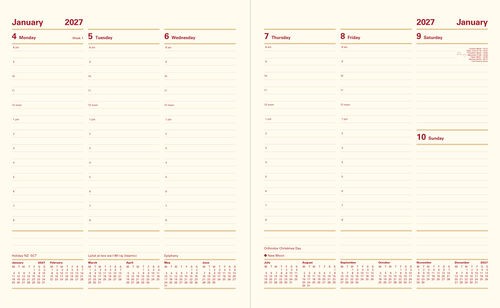Lexicon Quarto Week to View Diary with Appointments 2027 - Image 2