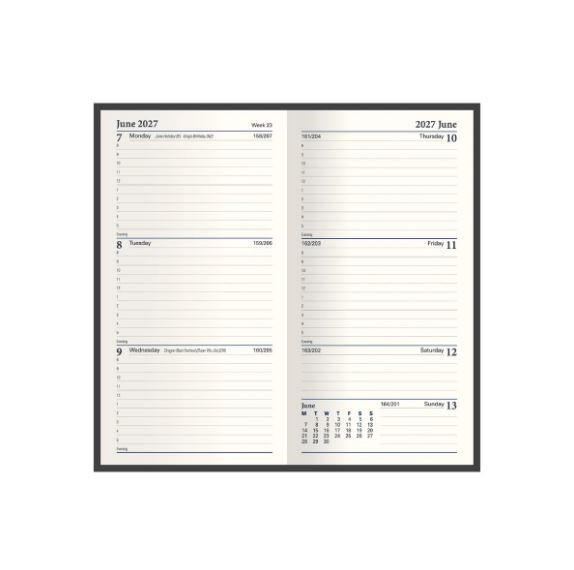 Classic Slim Week to View with Appointments Diary 2027 - Image 2